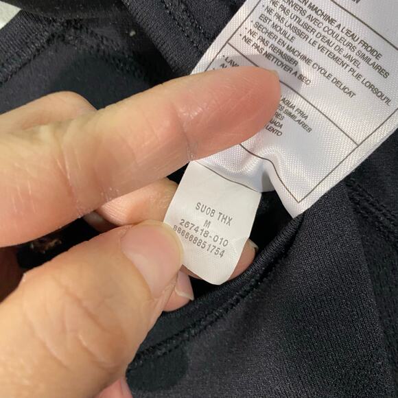 Nike Women's Black Fitdry Fitted Athletic Short Sleeve Top Size M - Picture 5 of 9